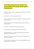 Barney Fletcher Real Estate Exam Questions and answers Updated with complete solution updated 2025&sol;2026 new&excl;&excl;