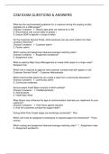 CSM EXAM QUESTIONS & ANSWERS