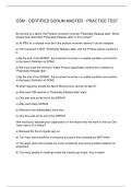 CSM - CERTIFIED SCRUM MASTER - PRACTICE TEST