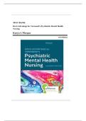 Test Bank for Davis Advantage for Townsend&rsquo;s Psychiatric Mental Health Nursing 11th Edition by Morgan &ndash; Complete Exam Questions and Answers