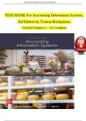 Accounting Information Systems&comma; 3rd Edition &ndash; Vernon Richardson &vert; Complete Verified Test Bank &lpar;Chapters 1&ndash;18&rpar;