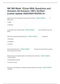 NR 508 Week 1 Exam With Questions and Answers All Answers 100&percnt; Verified &lpar;Latest Update 2024&sol;2025 RATED A&plus;
