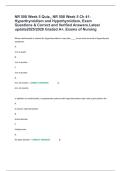 NR 508 Week 5 Quiz&comma;&comma; NR 508 Week 5 Ch 41&colon; Hyperthyroidism and Hypothyroidism&comma; Exam Questions & Correct and Verified Answers&period;Latest update2025&sol;2026 Graded A&plus;&comma; Exams of Nursing