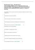 NR 508 Week 5 Quiz&comma;&comma; NR 508 Week 5 Ch33&colon; Diabetes Mellitus&comma; Ch 41&colon; Hyperthyroidism and Hypothyroidism&comma; Exam Questions & Correct and Verified Answers&period;Latest update2025&sol;2026 Graded A&plus;&comma; Exams of Nursing
