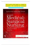 Lewis&rsquo;s Medical-Surgical Nursing in Canada &lpar;Tyerman&comma; 5th Edition&comma; 2023&rpar; &ndash; Complete Test Bank &lpar;Chapters 1&ndash;72&rpar; with Answers