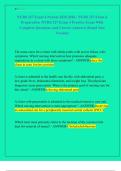 NURS 327 Exam 4 Newest 2025-2026 &sol; NURS 327 Exam 4  Preparation &sol;NURS 327 Exam 4 Practice Exam With  Complete Questions And Correct Answers&vert; Brand New  Version&excl;