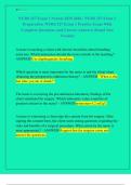 NURS 327 Exam 1 Newest 2025-2026 &sol; NURS 327 Exam 1  Preparation &sol;NURS 327 Exam 1 Practice Exam With  Complete Questions And Correct Answers&vert; Brand New  Version&excl;