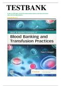 TEST BANK for Basic and Applied Concepts of Blood Banking and TBlood Banking 5th Edition By Paula Howard&comma; All Chapters 1 - 16&comma; Complete Newest Version &lpar;100&percnt; Verified&rpar;