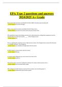 EPA 608 Type 2 Exam 2024&sol;2025 &ndash; Verified Questions and 100&percnt; Correct Answers for A&plus; Grade