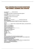 NYU LANGONE HEALTH EXAM QUESTIONS AND CORRECT ANSWERS 2026 UPDATE&excl;&excl;