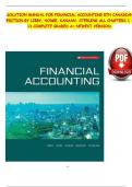 Solution Manual For Financial Accounting&comma; 8th Canadian Edition 2024&comma; by Libby&comma; Hodge&comma; Verified Chapters 1 - 13&comma; Complete Newest Version