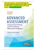 Advanced Assessment &ndash; Interpreting Findings and Formulating Differential Diagnoses &lpar;5th Edition&comma; Goolsby & Grubbs&comma; 2023&rpar; &ndash; Complete Test Bank with Correct Answers &vert;ALL CHAPTERS&comma; GRADE A&plus;