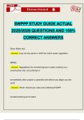 SWPPP STUDY GUIDE ACTUAL 2025&sol;2026 QUESTIONS AND 100&percnt; CORRECT ANSWERS