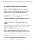 BD All Modules Exam Study Guide &lpar;2025&sol;2026 Syllabus&rpar;