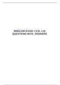 MMSC200 EXAM 1 &lpar;CH&period; 1-6&rpar; QUESTIONS WITH  ANSWERS &emsp;