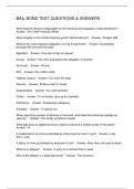BAIL BOND TEST QUESTIONS & ANSWERS