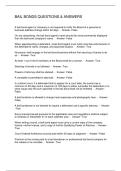 BAIL BONDS QUESTIONS & ANSWERS