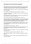 BAILSBOND QUESTIONS AND ANSWERS