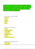Exam 1- NUR 6111 &lpar;Latest 2025-2026 Update&rpar; Advanced Practice Nursing I Guide&comma; with over 600 Questions & Answers Graded A&plus; 100- Correct &lpar;Verified Solutions&rpar;&period;pdf