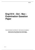 Eng1514 - Oct - Nov - Examination Question Paper