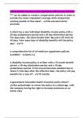 Life & Health Insurance Exam Questions AND Correct Answers