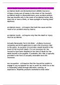 Life & Health Insurance Exam Questions AND Correct Answers