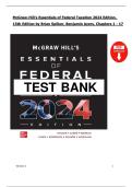 McGraw-Hill&rsquo;s Essentials of Federal Taxation&comma; 2024 Edition &lpar;15th Edition&rpar; &ndash; Brian Spilker & Benjamin Ayers &ndash; Complete Verified Test Bank &lpar;Chapters 1&ndash;17&rpar;