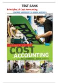 Principles of Cost Accounting Test Bank 17th Edition &vert; Edward Vanderbeck&comma; Maria Mitchell