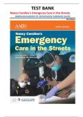 Nancy Caroline&rsquo;s Emergency Care in the Streets Test Bank 9th Edition &vert; AAOS