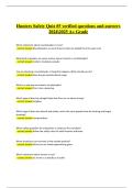 Hunter Safety Quiz &num;5 &ndash; Verified Questions with Complete Solutions &lpar;2024&sol;2025&comma; A&plus; Graded&rpar;