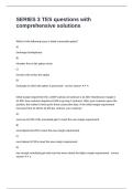 SERIES 3 TES questions with comprehensive solutions