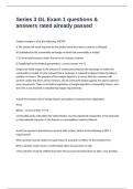 Series 3 GL Exam 1 questions & answers rated already passed