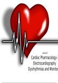 NUR 240 Unit 1 Lecture 3&colon; Management of Patients with  Dysrhythmias and Conduction Problem&vert;lecture 3 Cardiac Pharmacology 101- Electrocardiography Dysrhythmias and Monitoring &lpar;Fall 2025&rpar;
