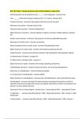 BCH 367 Exam 1 Review Questions with Verified Solutions Latest 2025