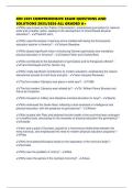 KIN 2501 COMPREHENSIVE EXAM QUESTIONS AND SOLUTIONS 2025&sol;2026 ALL GRADED A&plus;