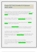 Praxis PLT 5622 Grades K-6 Quizzes 2025-2026