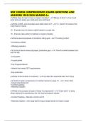 MSF COURSE COMPREHENSIVE EXAMS QUESTIONS AND ANSWERS 2025&sol;2026 GRADED A&plus;