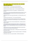 MSF COURSE FINAL PAPER QUESTIONS AND ANSWERS 2025&sol;2026 GRADED A&plus;