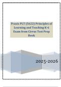 Praxis PLT &lpar;5622&rpar; Principles of Learning and Teaching K-6 Exam from Cirrus Test Prep Book