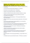 OREGON LAW COSMETOLOGY ACTUAL FINAL PAPER QUESTIONS AND ANSWERS 2025&sol;2026 ALL RATED A&plus;