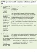 GI ATI questions with complete solutions graded A&plus;