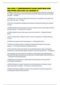 PGA LEVEL 3 COMPREHENSIVE EXAM QUESTIONS AND SOLUTIONS 2025&sol;2026 ALL GRADED A&plus;