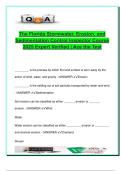 Florida Stormwater Inspector Course &lpar;2025&sol;2026&rpar; &ndash; 100 Verified Questions & Answers &vert; Erosion&comma; Sedimentation&comma; BMPs