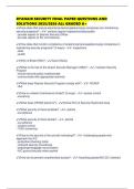 RYANAIR SECURITY FINAL PAPER QUESTIONS AND SOLUTIONS 2025&sol;2026 ALL GRADED A&plus;