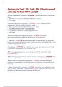 Apologetics Test 1-Dr&period; Cook- BJU &lpar;Questions and  answers&rpar; Verified 100&percnt; Correct