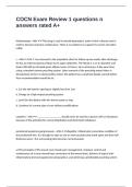 COCN Exam Review 1 questions n answers rated A&plus;
