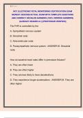 NCC ELECTRONIC FETAL MONITORING CERTIFICATION EXAM  NEWEST 2025&sol;2026 ACTUAL EXAM WITH COMPLETE QUESTIONS  AND CORRECT DETAILED ANSWERS &lpar;100&percnt; VERIFIED ANSWERS&rpar;  &vert;ALREADY GRADED A&plus;&vert; &vert;&vert;PROFESSOR VERIFIED&vert;&vert;