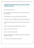 CT DDS Medication Admin Exam with verified detailed answers 