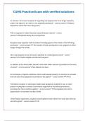 CGMS Practice Exam with verified solutions 