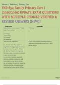 FNP-654 Family Primary Care I &lpar;2025&sol;2026&rpar; UPDATE&vert;EXAM QUESTIONS WITH MULTIPLE CHOICES&vert;VERIFIED & REVISED ANSWERS &lpar;NEW&rpar;&excl;&excl;